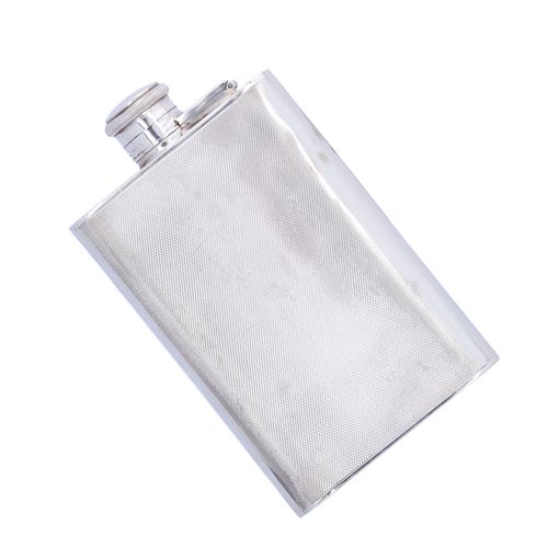 Mid 20th Century Solid Silver Hip Flask image-2