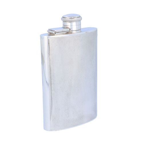 Mid 20th Century Solid Silver Hip Flask image-3
