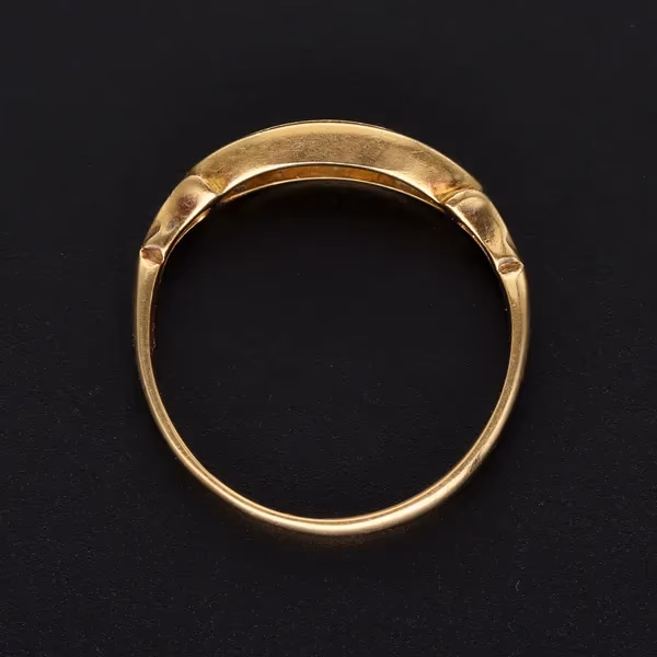 Antique 18ct Sapphire Diamond Ring