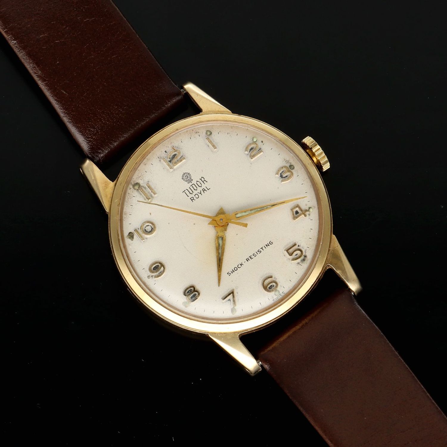 Tudor royal 2024 9ct gold watch