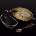 Norwegian Vermeil Silver Longship Salt Cellar