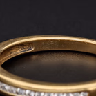 18ct Yellow Gold Round Diamond Half Eternity Ring