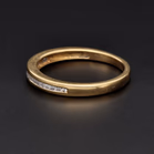 18ct Yellow Gold Round Diamond Half Eternity Ring