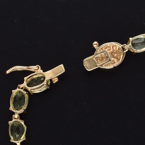 9ct Yellow Gold Peridot Bracelet
