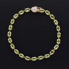 9ct Yellow Gold Peridot Bracelet