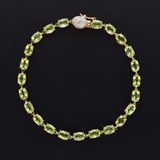 9ct Yellow Gold Peridot Bracelet