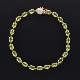 9ct Yellow Gold Peridot Bracelet