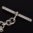 Silver Albert Chain and Fob