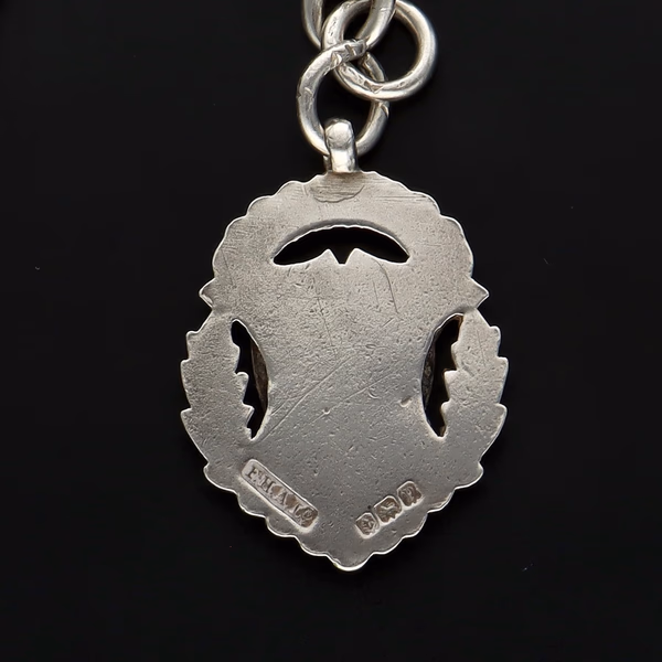 Silver Albert Chain and Fob