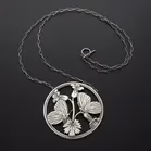 Georg Jensen Sterling Silver Moonlight Blossom Design Pendant