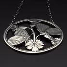 Georg Jensen Sterling Silver Moonlight Blossom Design Pendant