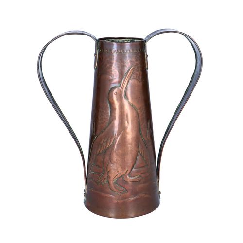 Newlyn Early 20th Century Large Copper Vase image-1