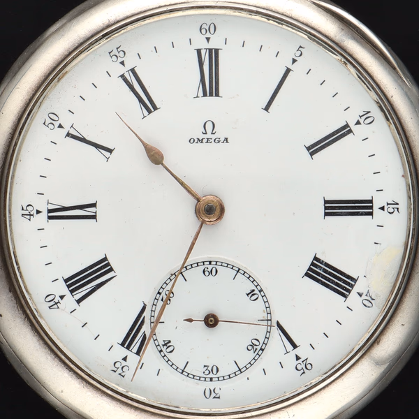 Omega Silver Pocket Watch