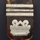 Horn and White Metal Snuff Box