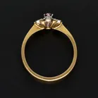 18ct Gold Ruby Diamond Vintage Ring