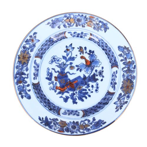 18th Century Chinese Qing Period Imari Pattern Plate image-1