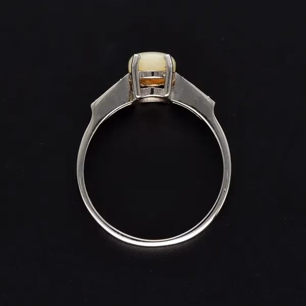 Gold Opal Diamond Ring