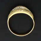 18ct Yellow Gold Diamond Baguette Ring