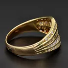 18ct Yellow Gold Diamond Baguette Ring