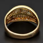 18ct Yellow Gold Diamond Baguette Ring