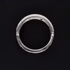 18ct White Gold Sapphire & Diamond Swing Ring