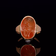 360° view of The Ancient Roman Carnelian Intaglio Olive Branch Ring