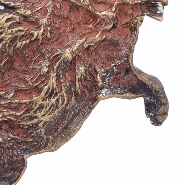 Geschutzt Bronze Cat Pin Dish
