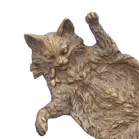 Geschutzt Bronze Cat Pin Dish