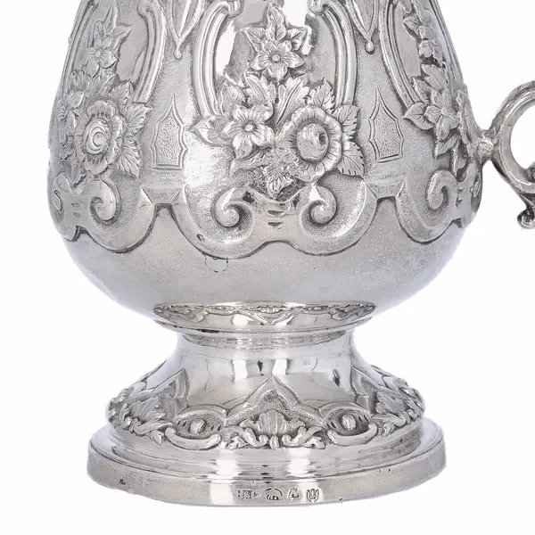 Mid 19th Century Silver Jug by Hamiltons of Calcutta