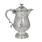 Mid 19th Century Silver Jug by Hamiltons of Calcutta