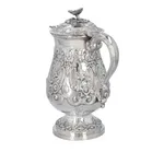Mid 19th Century Silver Jug by Hamiltons of Calcutta