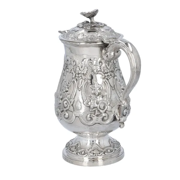 Mid 19th Century Silver Jug by Hamiltons of Calcutta