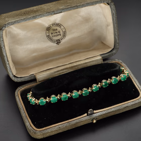 9ct Gold Emerald Bracelet