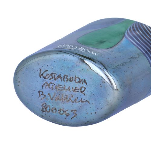 Rare Kosta Boda Miniature Polychrome Vase image-3
