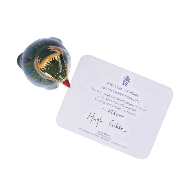 Royal Crown Derby Harrods Rockhopper Penguin