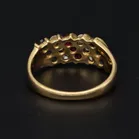 18ct Gold Diamond Ruby Sapphire Ring