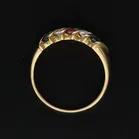 18ct Gold Diamond Ruby Sapphire Ring