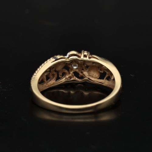 Gold Diamond Ring. image-5