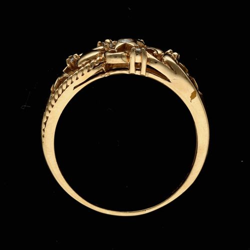 Gold Diamond Ring. image-6