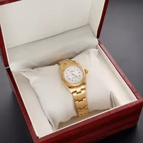 18ct Gold Ladies Oyster Perpetual Rolex 1990