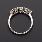 14ct White Gold 1.00ct Brilliant-Cut Diamond 5-Stone Ring