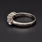 14ct White Gold 1.00ct Brilliant-Cut Diamond 5-Stone Ring