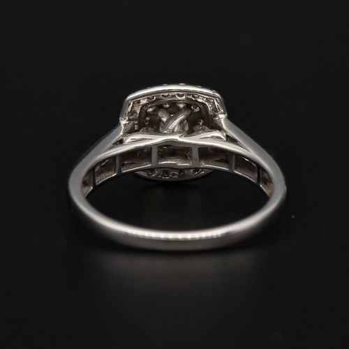 18ct White Gold Diamond Engagement and Wedding Ring image-5