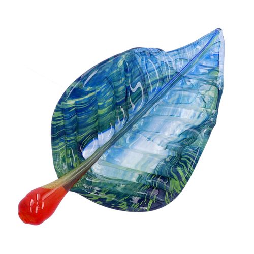 Ludvig Lofgren Kosta Boda Glass Leaf image-1