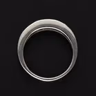 9ct White Gold Cinnamon Ring