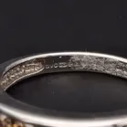 9ct White Gold Cinnamon Ring