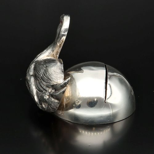 Edwardian Solid Silver Duck Menu Holder image-6