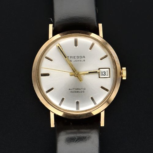 Tressa 9ct Gold Incabloc Automatic Watch image-2