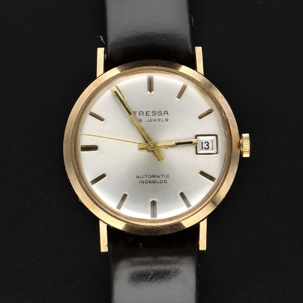 Tressa 9ct Gold Incabloc Automatic Watch Hemswell Antique Centres