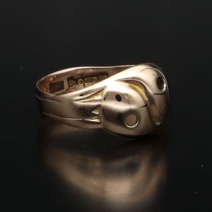 Vintage 9ct Gold Snake Ring